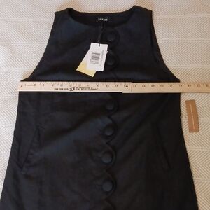 J. Crew Elegant Black Buttoned Dress